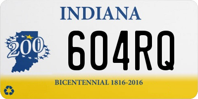 IN license plate 604RQ