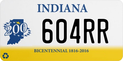 IN license plate 604RR