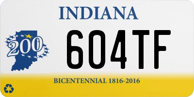 IN license plate 604TF