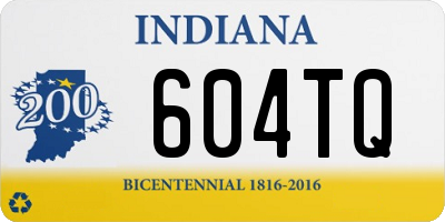 IN license plate 604TQ