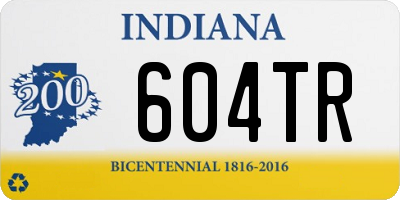 IN license plate 604TR