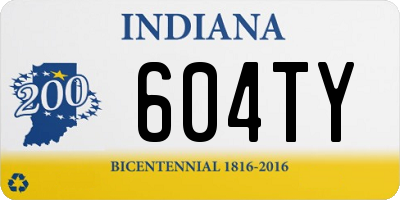 IN license plate 604TY