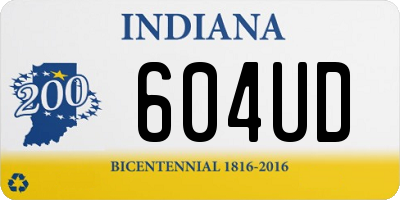 IN license plate 604UD