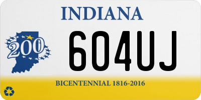 IN license plate 604UJ