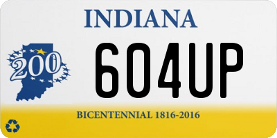 IN license plate 604UP