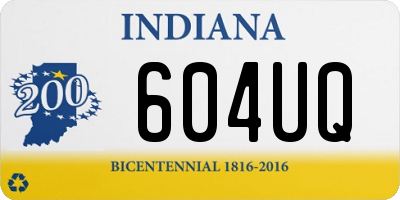 IN license plate 604UQ