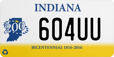 IN license plate 604UU