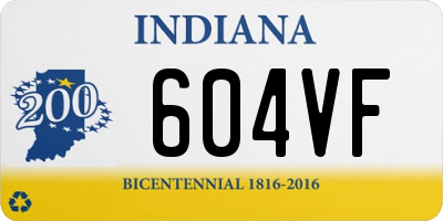 IN license plate 604VF