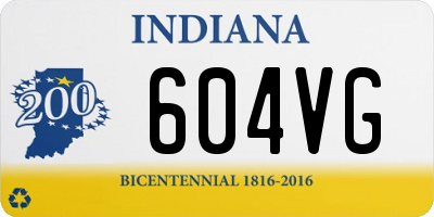 IN license plate 604VG