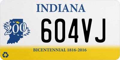 IN license plate 604VJ