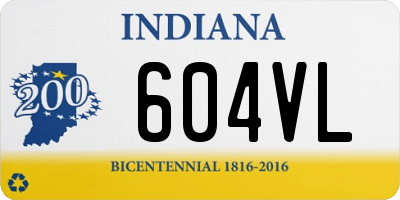 IN license plate 604VL