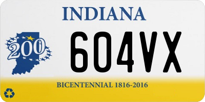 IN license plate 604VX