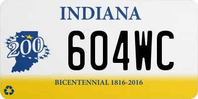 IN license plate 604WC