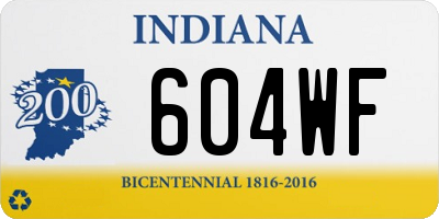 IN license plate 604WF