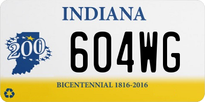 IN license plate 604WG