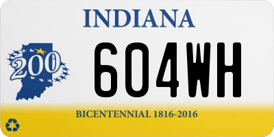 IN license plate 604WH