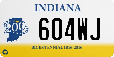 IN license plate 604WJ