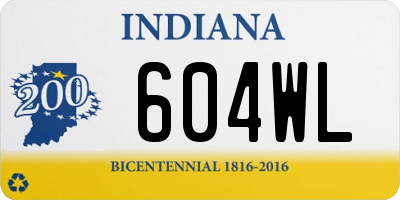 IN license plate 604WL