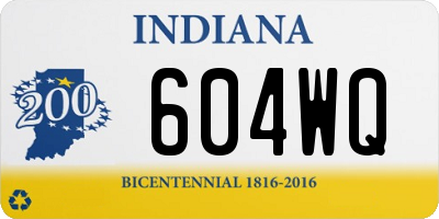 IN license plate 604WQ