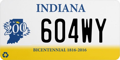 IN license plate 604WY