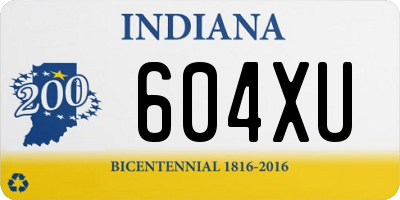 IN license plate 604XU