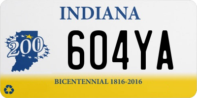 IN license plate 604YA