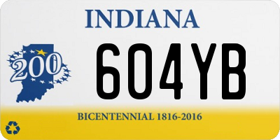 IN license plate 604YB