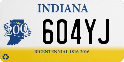 IN license plate 604YJ