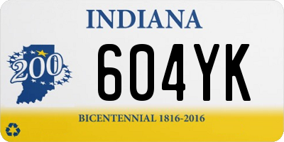 IN license plate 604YK