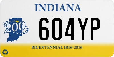 IN license plate 604YP