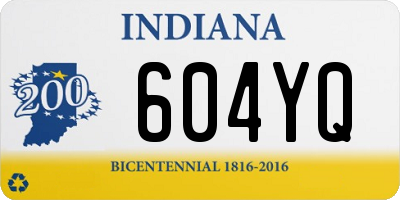 IN license plate 604YQ