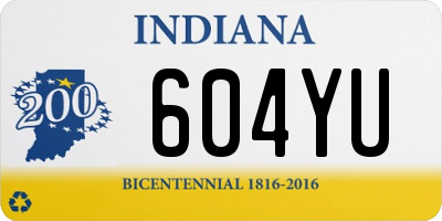 IN license plate 604YU