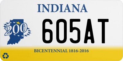 IN license plate 605AT