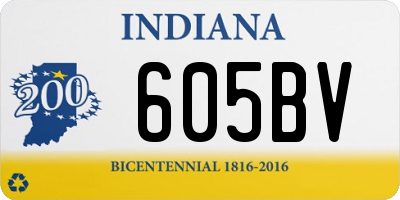 IN license plate 605BV