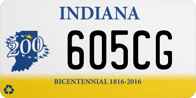 IN license plate 605CG