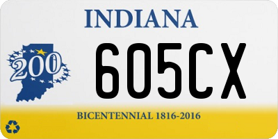 IN license plate 605CX