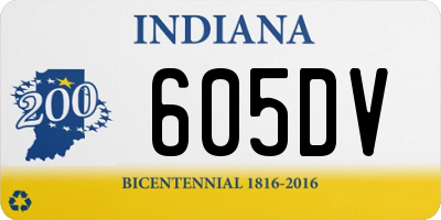 IN license plate 605DV