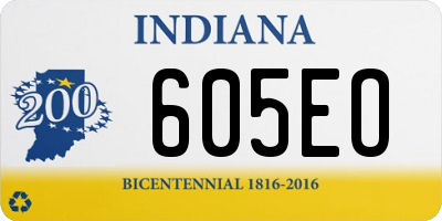 IN license plate 605EO