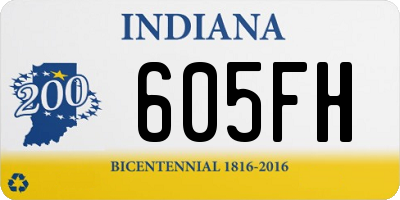 IN license plate 605FH