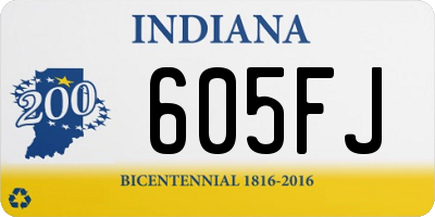 IN license plate 605FJ