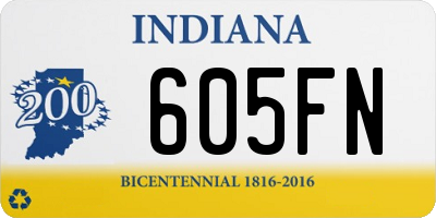 IN license plate 605FN