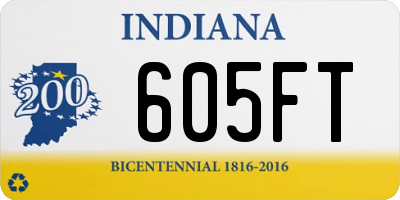 IN license plate 605FT