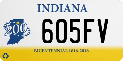 IN license plate 605FV