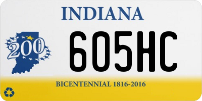 IN license plate 605HC