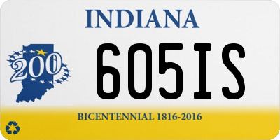 IN license plate 605IS
