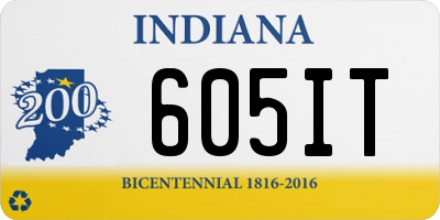IN license plate 605IT