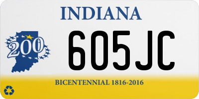 IN license plate 605JC