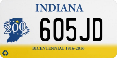 IN license plate 605JD