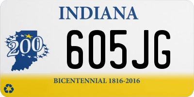 IN license plate 605JG