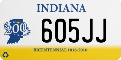 IN license plate 605JJ